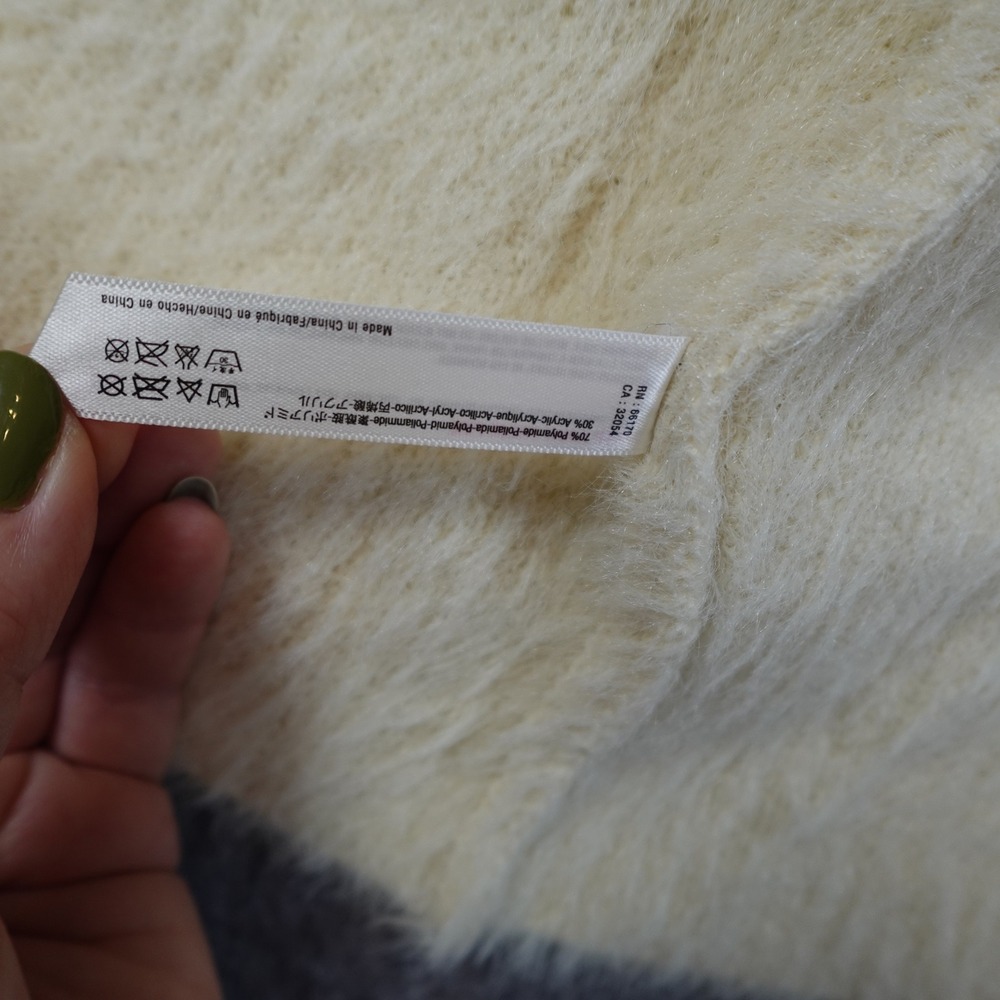 Anthropologie Cardigan Womens One Size Sleeping On Snow Fuzzy Cozy Night Bell - Picture 6 of 12